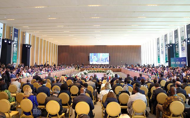 Delegates at the EU–Africa Summit on Agriculture, Trade and Sustainable Development in Luanda, where leaders endorsed a joint declaration to strengthen agricultural cooperation and boost trade ties between the two continents.